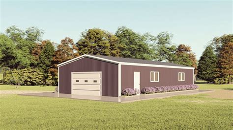 25 x 60 metal building house plans|30x60 shop with living quarters.